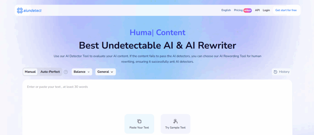 ai undetect home