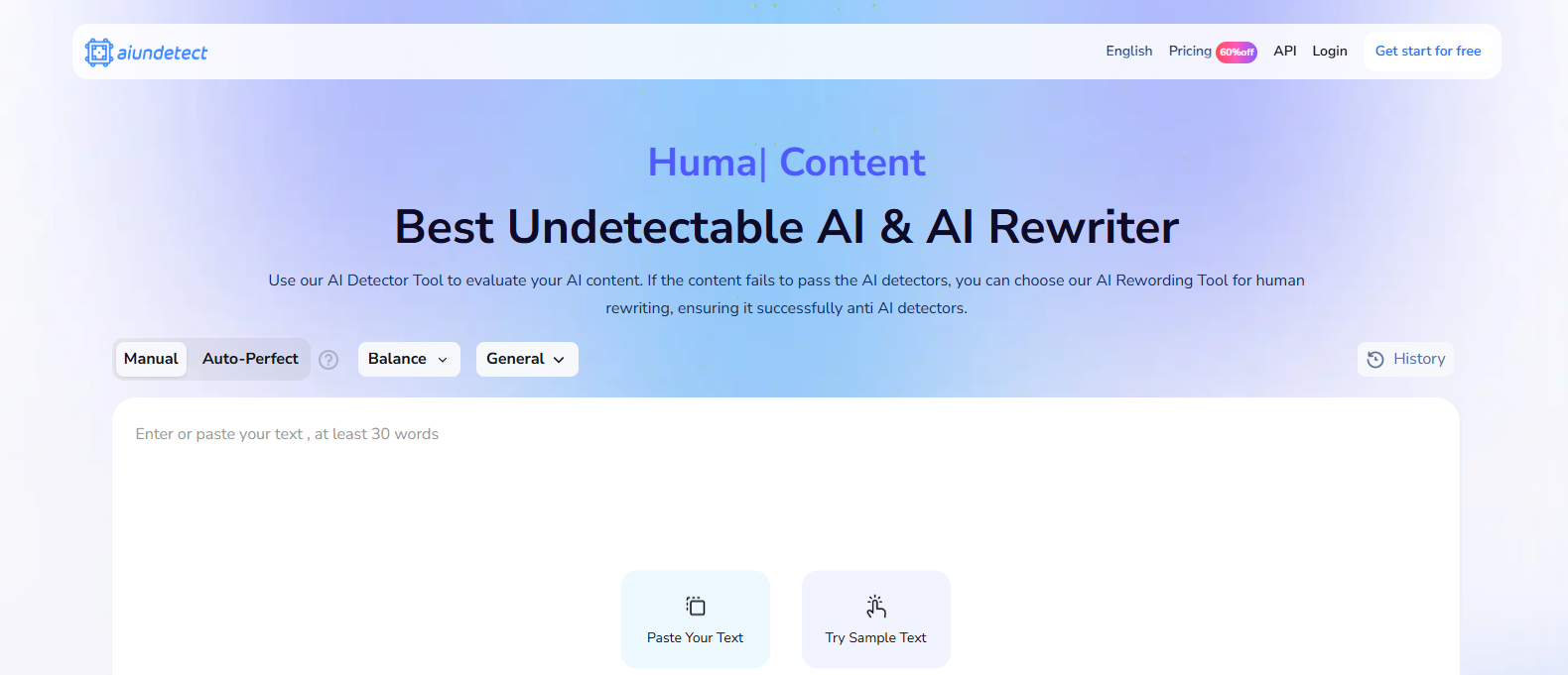 ai undetect home