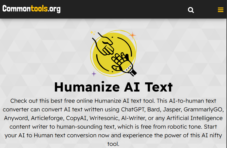 commontools humanize text