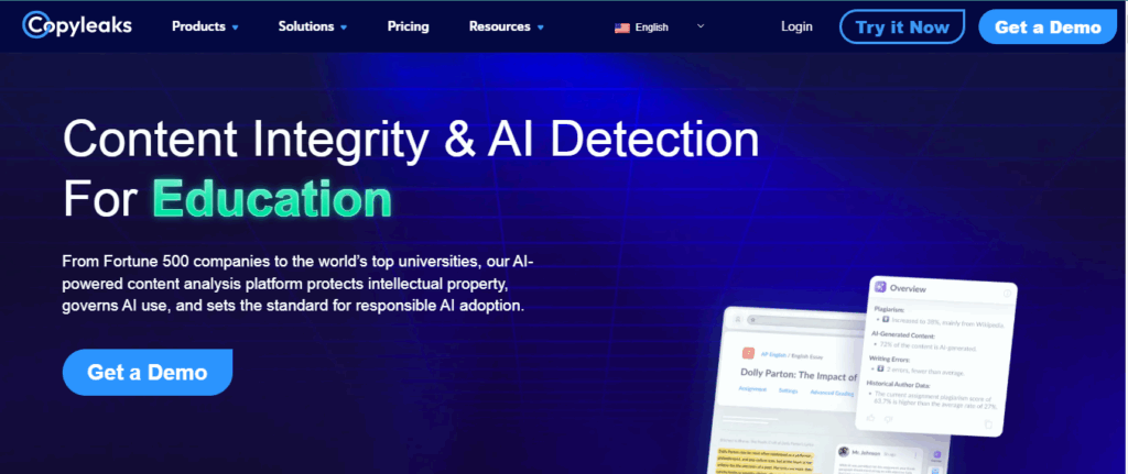copyleaks homepage