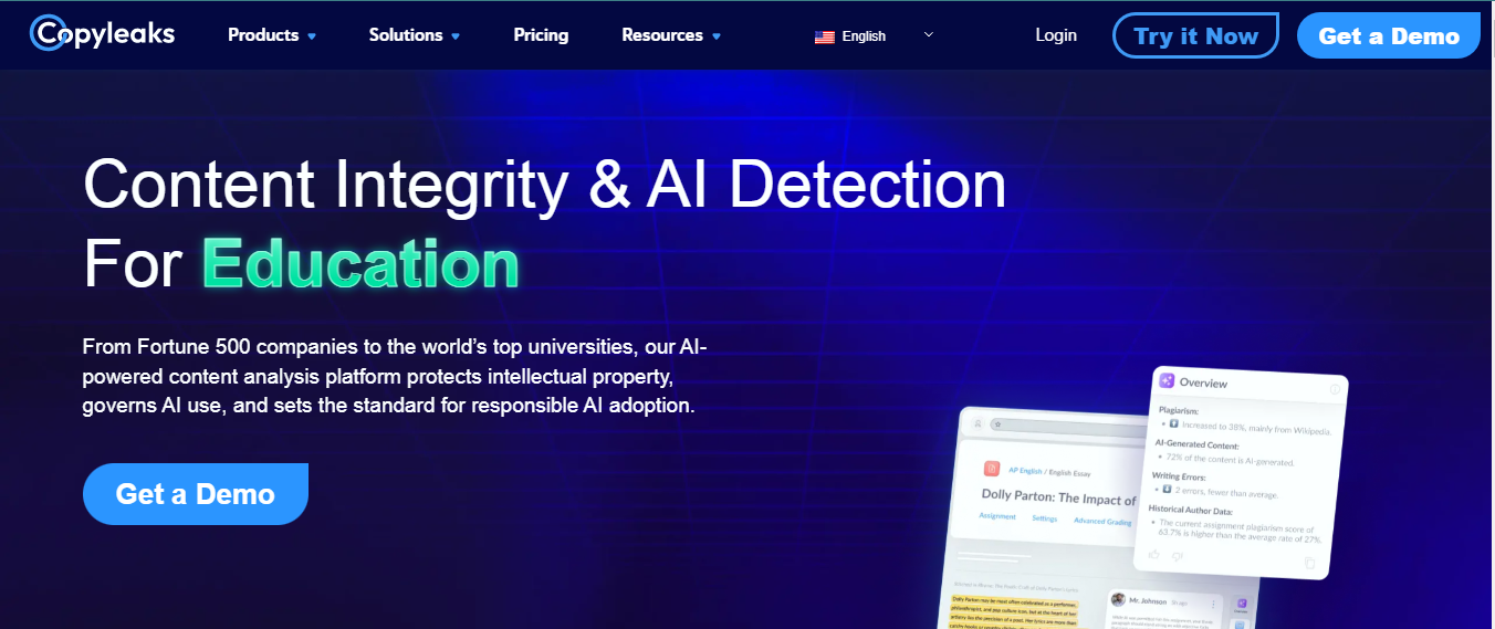 copyleaks homepage