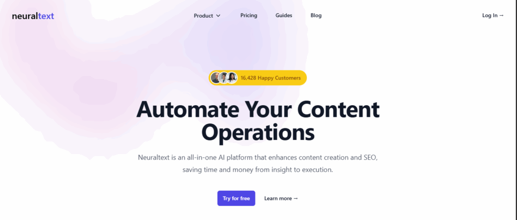 neural text hero